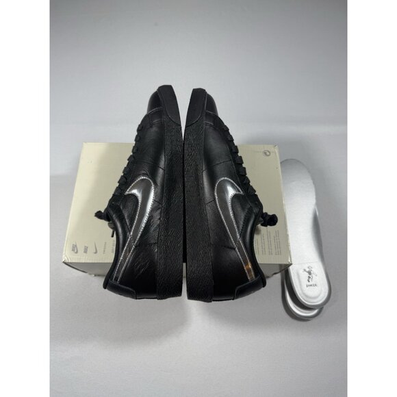New Men’s Size 10.5 - Dancer Skateboards x Nike Zoom Blazer SB Low Black Silver - Picture 6 of 10